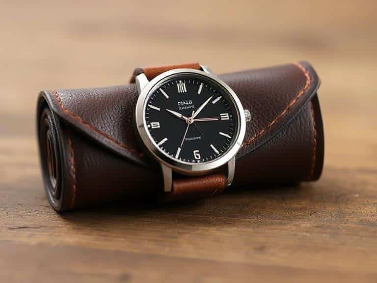 Leather Watch Roll for Travel